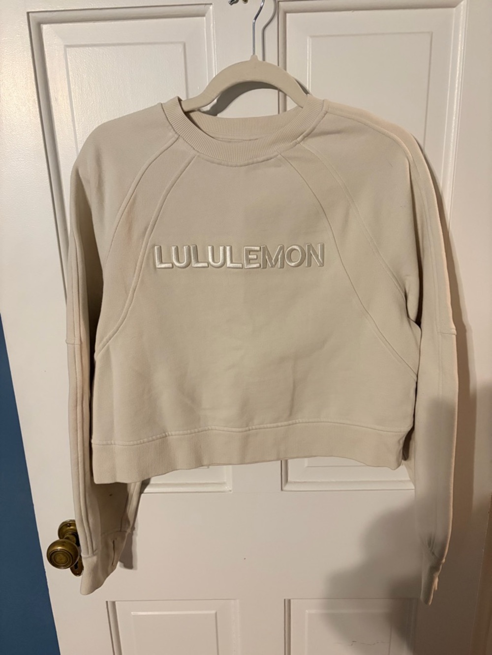 Lululemon oversized scuba Sweatshirt in bone - XS/S